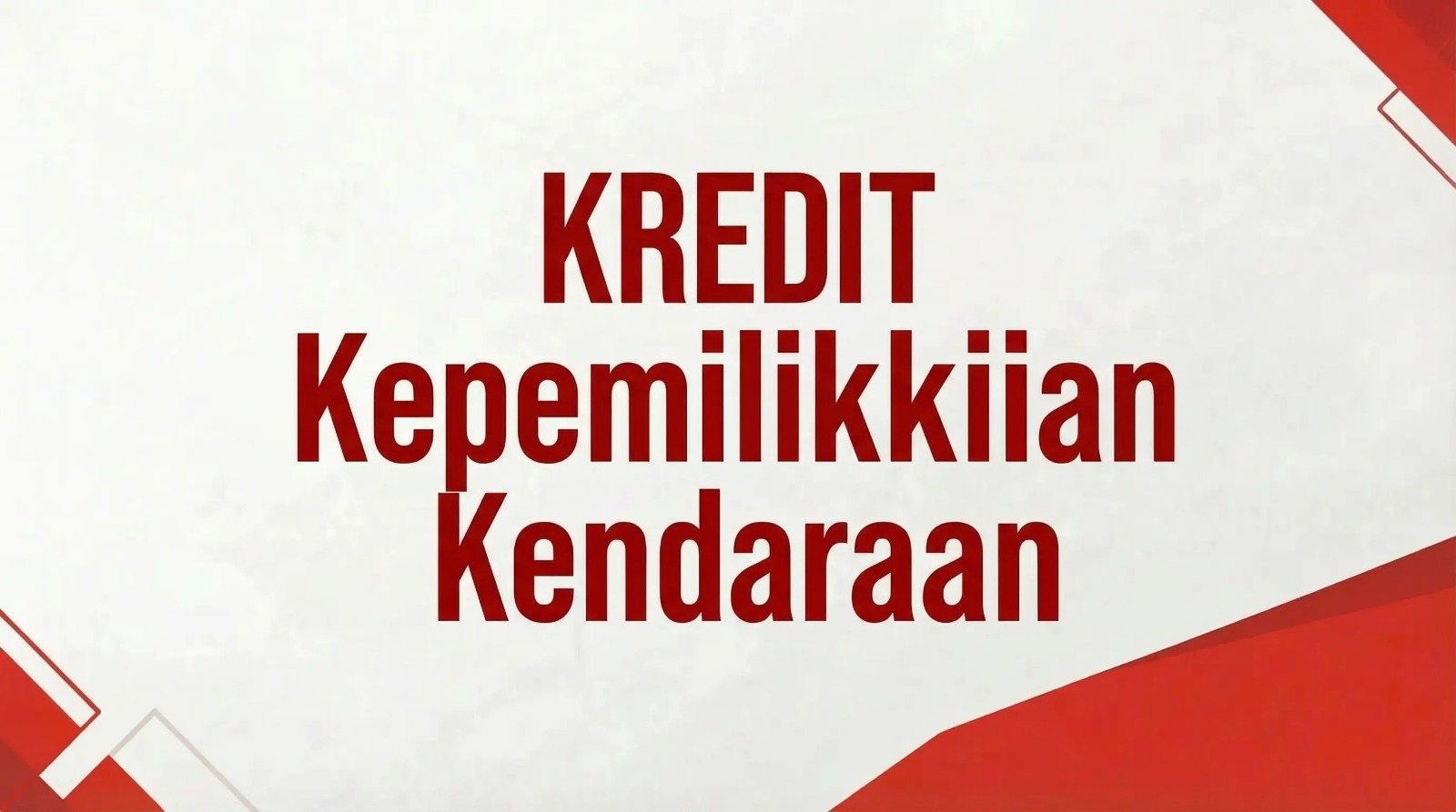 Kepemilikan Kendaraan